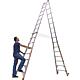 Telescopic ladder Siedra Aluminium, 4x8 rungs Working height max. 5.70m