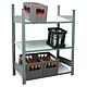 Beverage crate shelf with steel shelves, shelf load 150 kg, width 976 mm Anwendung 1