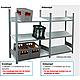 Beverage crate shelf with steel shelves, shelf load 150 kg, width 976 mm Anwendung 3