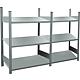 Beverage crate shelf with steel shelves, shelf load 150 kg, width 976 mm Anwendung 2