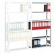 Add-on shelving unit with 6 wooden shelves, width 1000 mm Standard 3