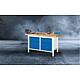 BASIC-8 workbench with 2 drawers and 2 hinged doors with solid beech worktop, 40 mm