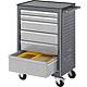 Rollwerkbank RAU 6030 Serie Basic mit ABS-Verbundplatte, 675 x 950 x  450 mm