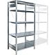 Storage shelving unit with 5 steel shelves, shelf load 150 kg, bay load 2000 kg, basic shelf, width 875 mm Standard 2