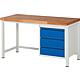 Workbench 8157 BASIC-8 series with 3 drawers and solid beech worktop (H) (mm): 40 Standard 2