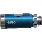 Compressed air safety couplings NW 7.2/7.4 external thread