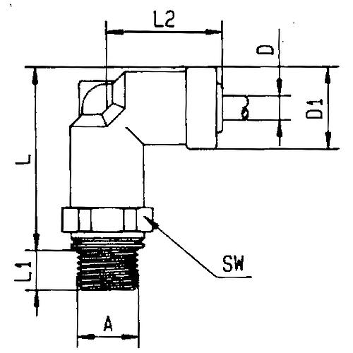 Junction elbow 90° (ET), Rectupush, plug-in Standard 2