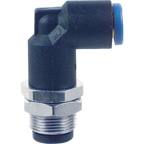 Angular bulkhead screw connection 90°, Rectupush Standard 1