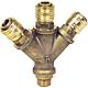 Compressed air distributor NW 7.2, 3-way, with external thread Standard 1