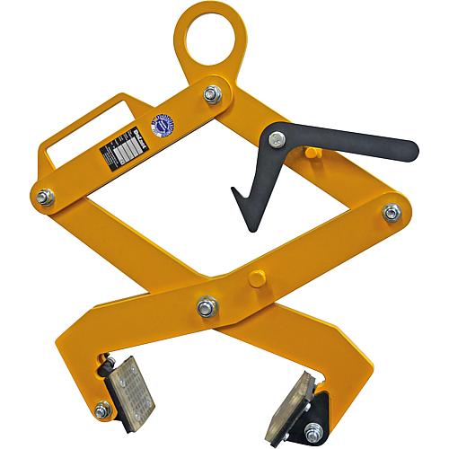Rectangular profile lifting tongs, gripping width 250-500mm, load capacity 500kg