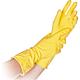 Cleaning gloves Natural latex, food safe, XL 30 cm long, yellow / PU 12 pairs