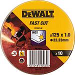 Disque de découpage DeWALT DT3507-QZ 125 x 1 x 22,23 mm, UE=10 pièces