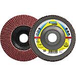 Flap disc KLINGSPOR K40 125x22,23 curved, ceramic corundum