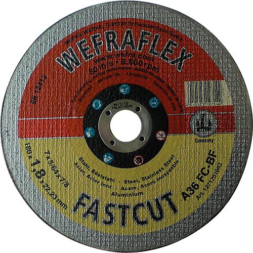 Cutting disc Fastcut A 36 FC/A 46 FC, straight, for steel, stainless steel, aluminium, special thin sheet metal, pipes and profiles
