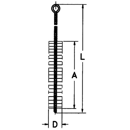 Cylinder brush with handle