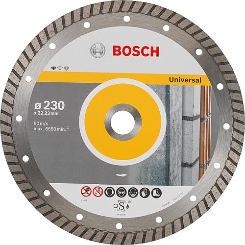 Diamond cutting disc Universal Turbo for concrete, breeze blocks, roof tiles and masonry, dry cutting Standard 3