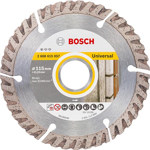 Diamond cutting disc Universal for concrete, reinforced concrete, tile, tile adhesive, marble and sheet steel, dry cutting Standard 1