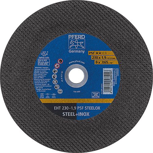Cutting disc PSF, straight for stainless steel (INOX), steel Standard 4