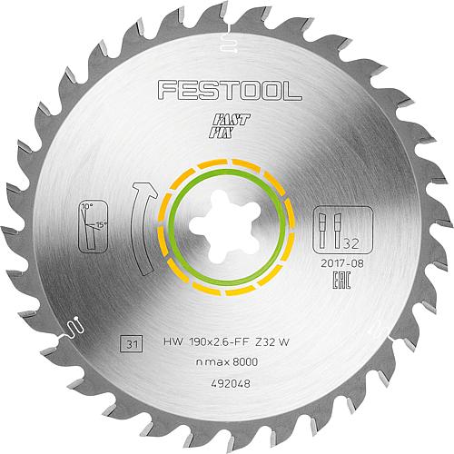 Circular saw blade for solid wood, coated and veneered panels Standard 1