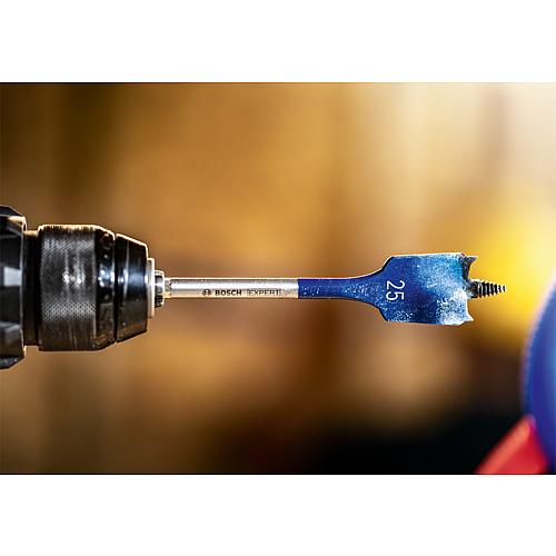 BOSCH EXPERT SELFCUT Speed Flachfräsbohrer Anwendung 1