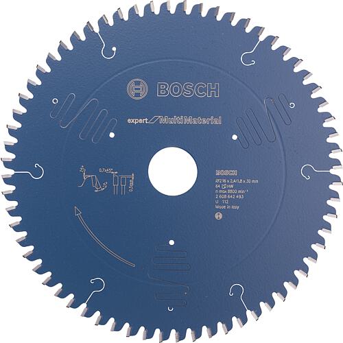 Circular saw blade Ø 216 x 30 x 2.4 with 64 teeth, for aluminium and non-ferrous metals