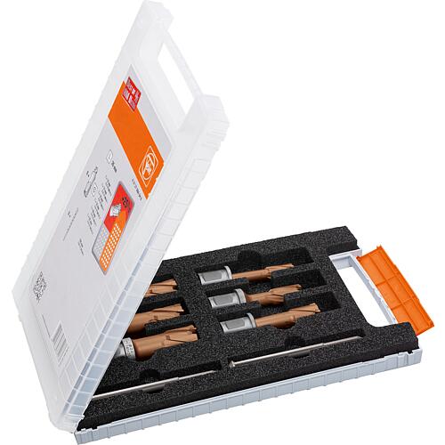 Core drill set with 3/4 in Weldon and TiAlSiN coating, 8-piece Standard 1