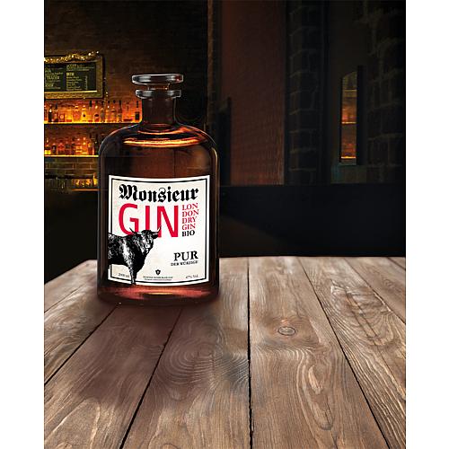 Monsieur GIN PUR 47% Vol., 2000 ml, in der Holzbox