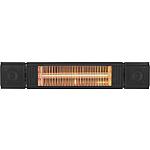 Infrarotstrahler Heat and Beat mit Bluetooth Lautsprecher und LED-Hintergrundbeleuchtung