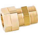 Brass clamp connectors 16 mm x DN 15 (½") ET