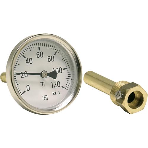 Bimetal industrial thermometer DN 15 (½") Standard 1