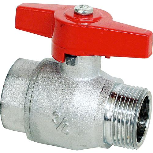 Ball valve, IT x ET with butterfly handle Standard 1