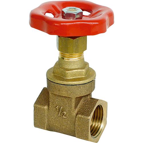 Muff gate valve, gunmetal Standard 1