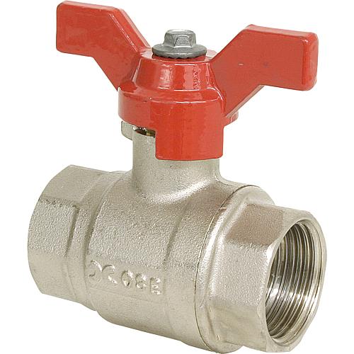 Ball valve, IT x IT with butterfly handle Standard 1