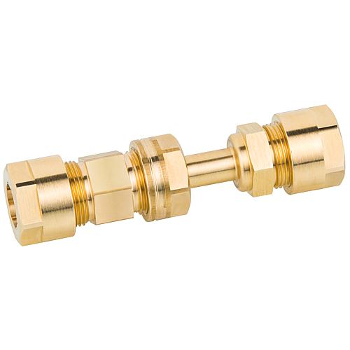 Brass clamp connectors 16 x 16 mm with length adjustment Standard 1