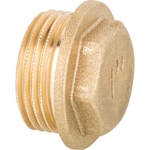Brass stopper with rim