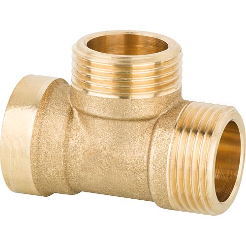 T-piece brass IG15(1/2”) AG x DN20 (3/4”) AG x DN20 (3/4”) AG flat sealing PN10