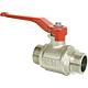 Ball valve, ET x ET with lever handle