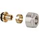 Compression fitting with sleeve nut, nickel plated 12 x 2mm, 2 off