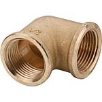Threaded fittings made of brass