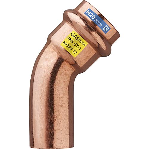Copper press fitting
Elbow 45° (i x e)