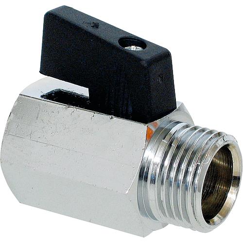 Mini ball valve, IT x ET, with short lever PN 10 Standard 1