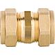 Compression fitting, brass straight coupling 18x18