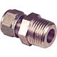 Compression fitting made of brass, conical thread (ET) Standard 1