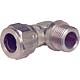 Compression fitting made of brass, screw-in bracket (ET)