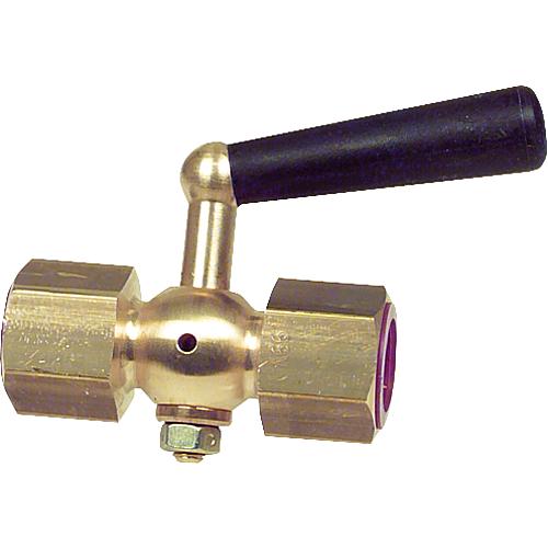 Pressure gauge shut-off valve, joint x joint Standard 1