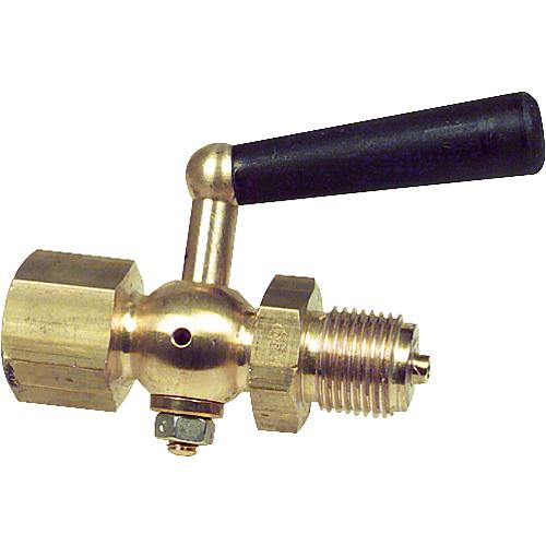 Pressure gauge shut-off valve, joint x pin Standard 1