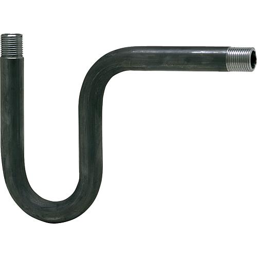 Wassersackrohr, DN15 (½"), aus Stahl, handelsüblich Standard 1