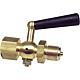 Pressure gauge shut-off valve, joint x pin Standard 1