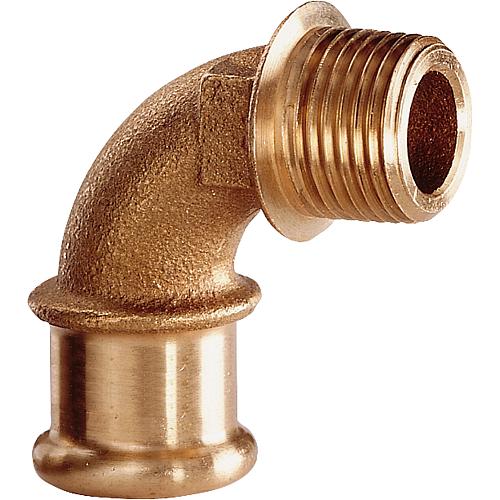 Raccord à sertir en bronze 
Coude 90° (filetage mâle) Standard 1