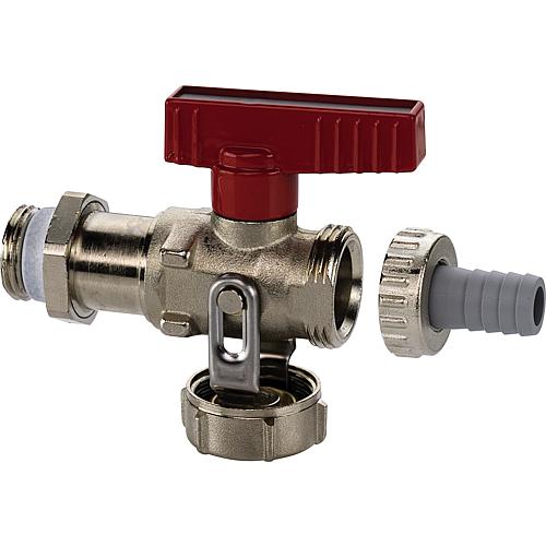 KFE ball valve DN 15 (1/2”), long design, 10 bar Standard 1